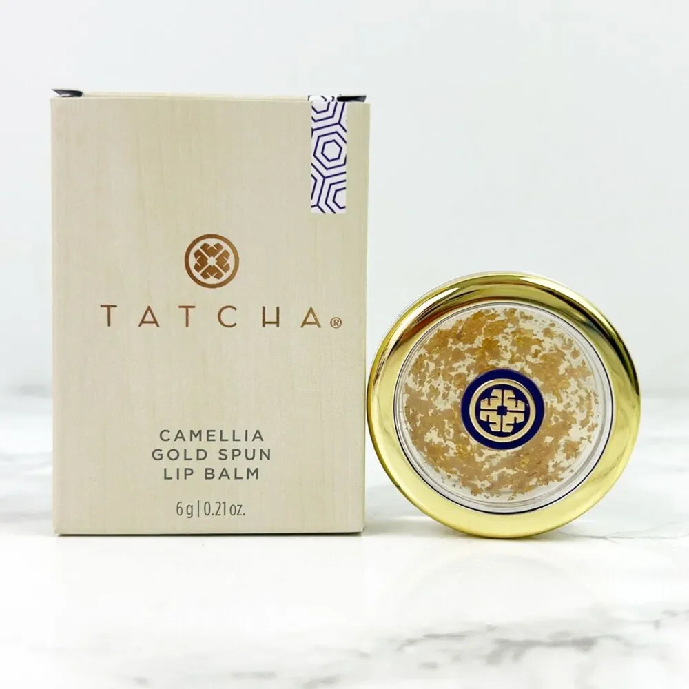 NIB Tatcha Camellia Gold Spun Moisturizing Lip Balm